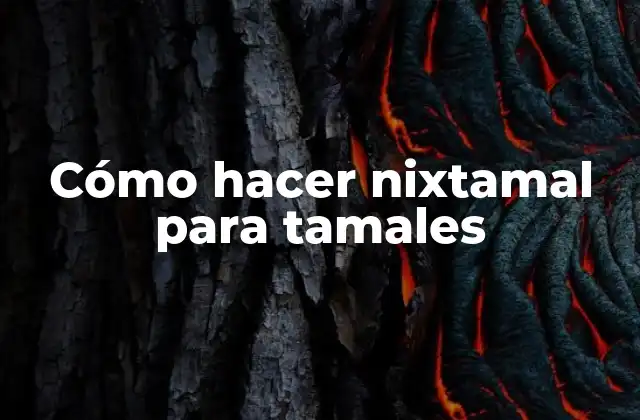 Cómo Hacer Nixtamal para Tamales
