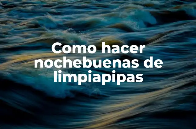 Como Hacer Nochebuenas de Limpiapipas