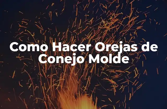 Como Hacer Orejas de Conejo Molde