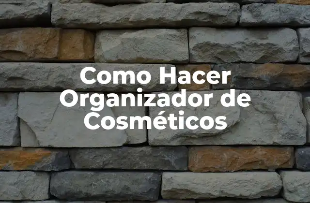 Como Hacer Organizador de Cosméticos 2 Qué es un Organizador de Cosméticos y Para Qué Sirve