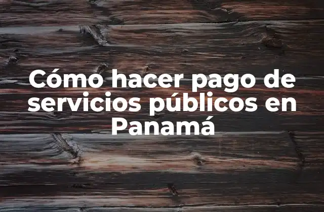 Cómo Hacer Pago de Servicios Públicos en Panamá