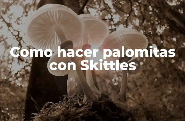 Como Hacer Palomitas con Skittles