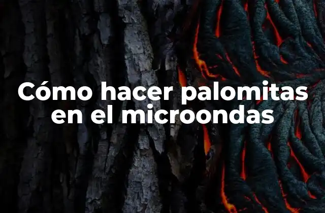 Cómo Hacer Palomitas en el Microondas