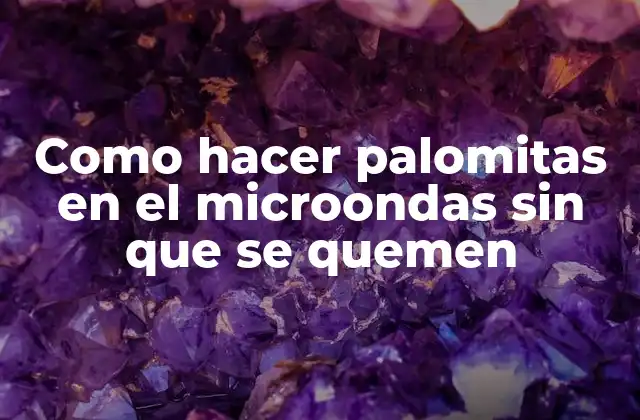 Como Hacer Palomitas en el Microondas sin que Se Quemen