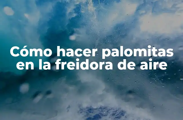 Cómo Hacer Palomitas en la Freidora de Aire