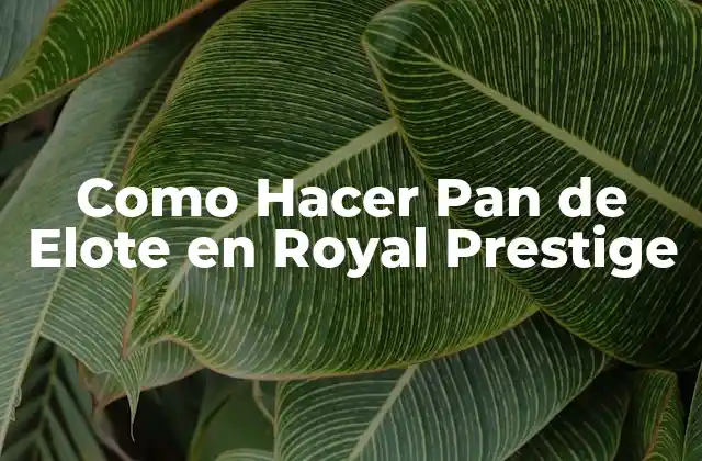 Como Hacer Pan de Elote en Royal Prestige