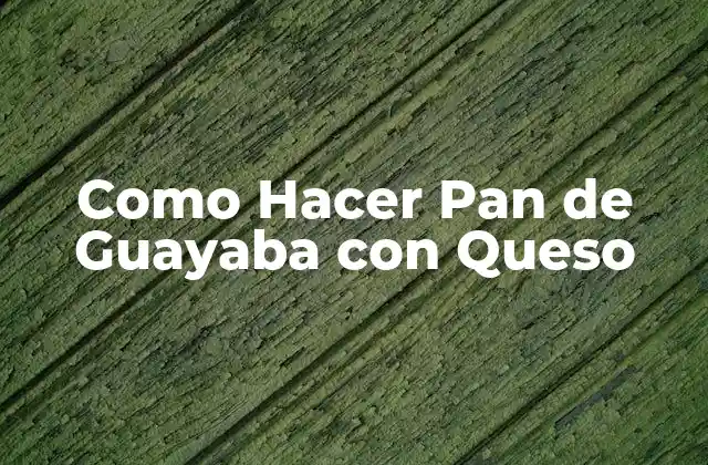 Como Hacer Pan de Guayaba con Queso