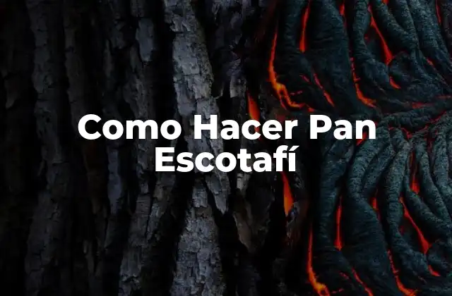 Como Hacer Pan Escotafí