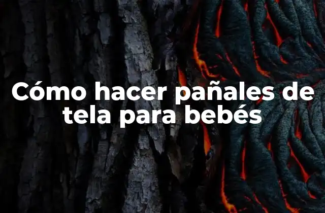 Cómo Hacer Pañales de Tela para Bebés