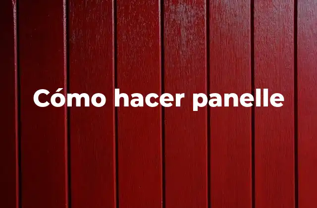 Cómo Hacer Panelle