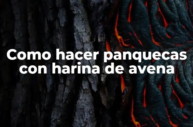 La harina de avena, una alternativa saludable para hacer panquecas