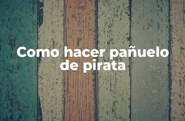 Pañuelo de pirata