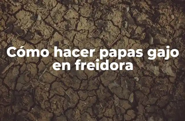 Cómo Hacer Papas Gajo en Freidora