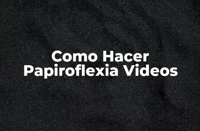 Como Hacer Papiroflexia Videos