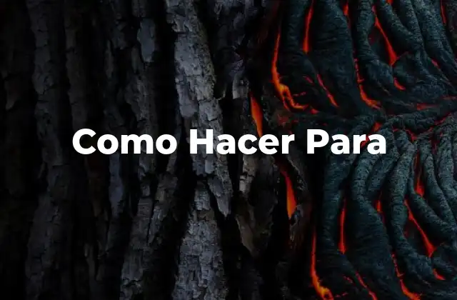 Como Hacer para