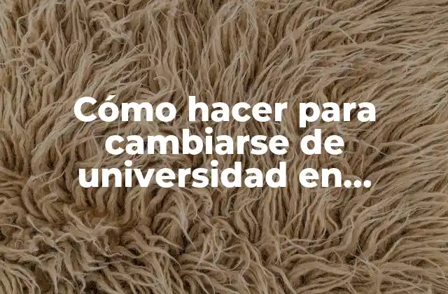 Cómo Hacer para Cambiarse de Universidad en Ecuador