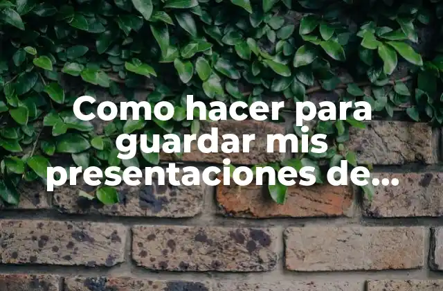 Como Hacer para Guardar Mis Presentaciones de Prezi