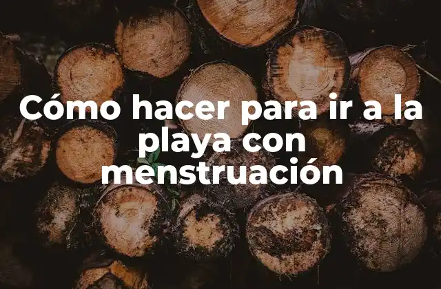 Cómo Hacer para Ir a la Playa con Menstruación