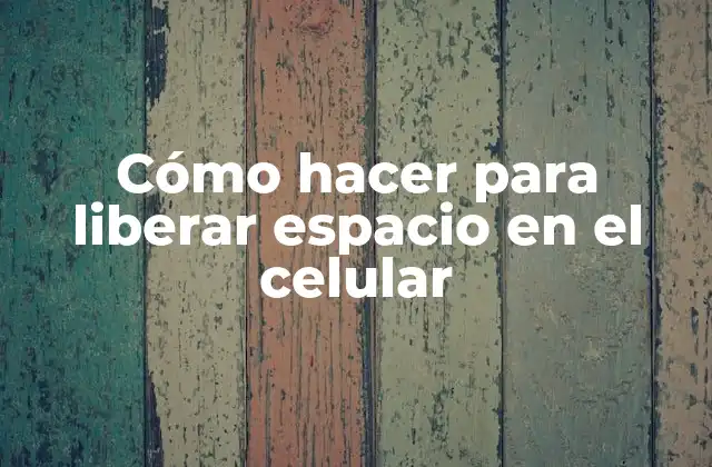 Cómo Hacer para Liberar Espacio en el Celular