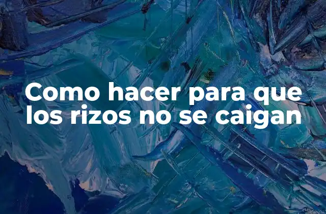 Como Hacer para que los Rizos No Se Caigan 2 ¿Qué es un rizo y cómo se hace?