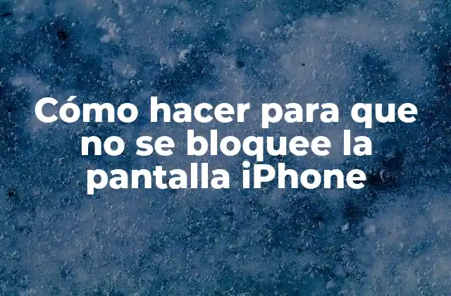 Cómo Hacer para que No Se Bloquee la Pantalla Iphone 2 ¿Qué es un bloqueo de pantalla en un iPhone?