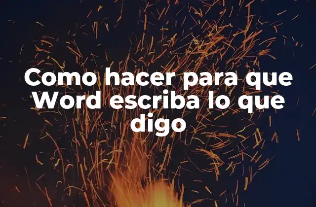 Como Hacer para que Word Escriba Lo que Digo 2 La función de dictado en Microsoft Word