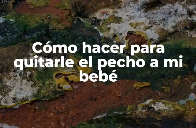 Cómo Hacer para Quitarle el Pecho a Mi Bebé