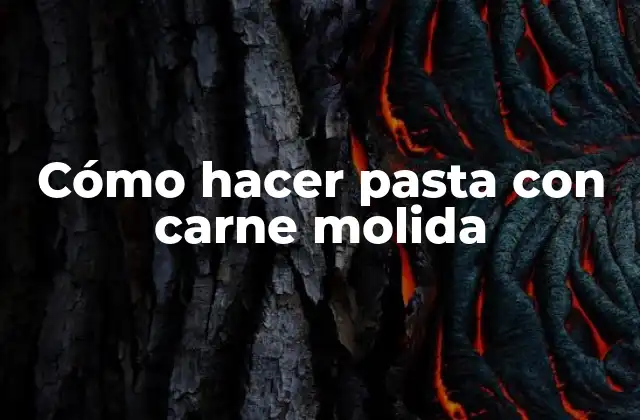 Cómo Hacer Pasta con Carne Molida 2 Cómo hacer pasta con carne molida