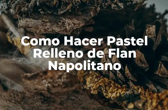 Como Hacer Pastel Relleno de Flan Napolitano