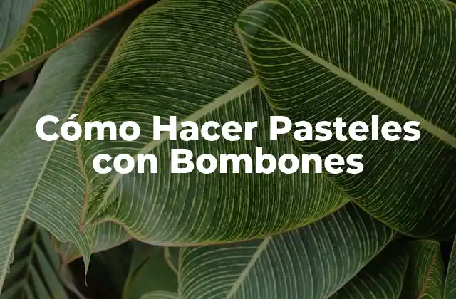 Cómo Hacer Pasteles con Bombones