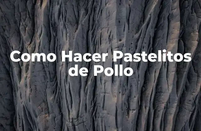 Como Hacer Pastelitos de Pollo 2 ¿Qué son los Pastelitos de Pollo?