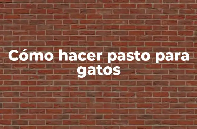 Cómo Hacer Pasto para Gatos
