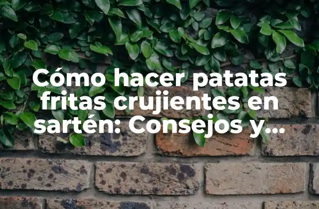 Cómo Hacer Patatas Fritas Crujientes en Sartén: Consejos y Trucos para Lograr el Éxito