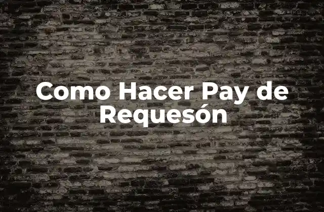 Como Hacer Pay de Requesón
