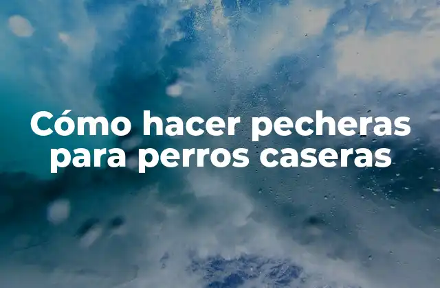 Cómo Hacer Pecheras para Perros Caseras