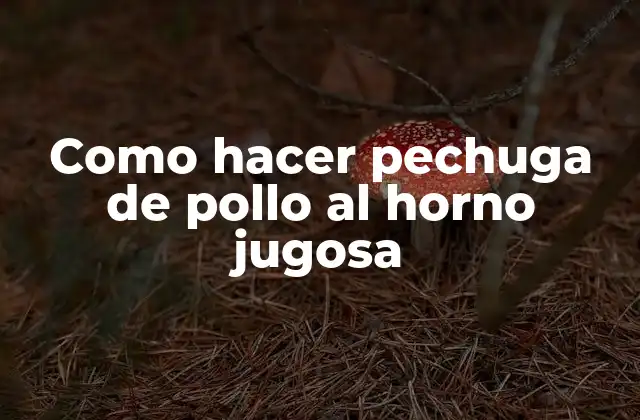 Como Hacer Pechuga de Pollo Al Horno Jugosa
