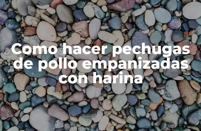 Como Hacer Pechugas de Pollo Empanizadas con Harina