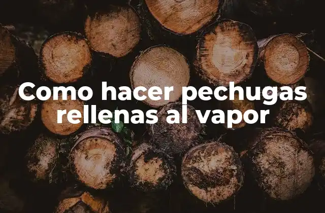 Como Hacer Pechugas Rellenas Al Vapor