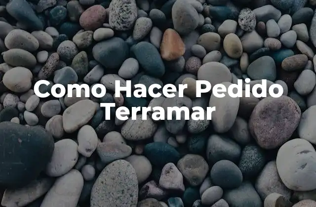 Como Hacer Pedido Terramar