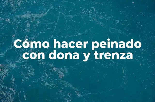 Cómo Hacer Peinado con Dona y Trenza