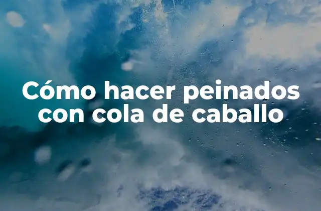 Cómo Hacer Peinados con Cola de Caballo