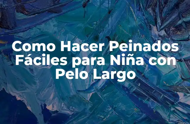 Como Hacer Peinados Fáciles para Niña con Pelo Largo