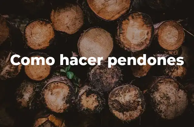 Como Hacer Pendones