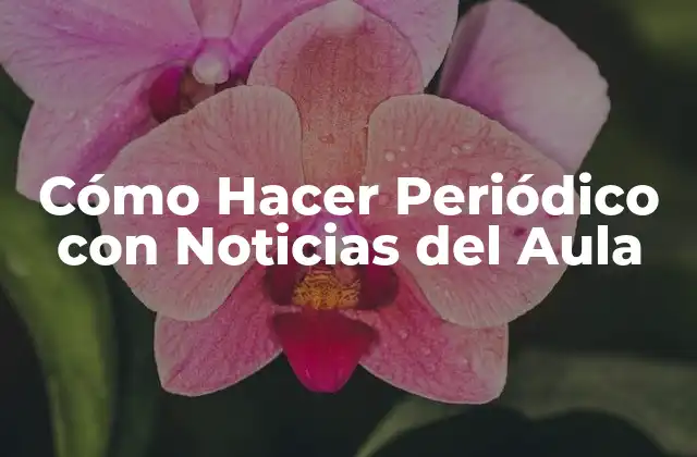 Cómo Hacer Periódico con Noticias Del Aula