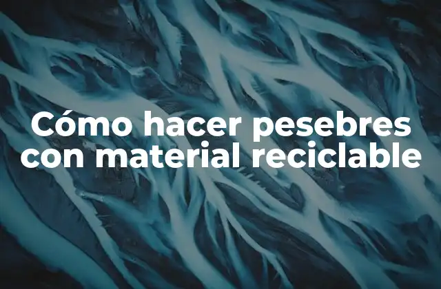 Cómo Hacer Pesebres con Material Reciclable