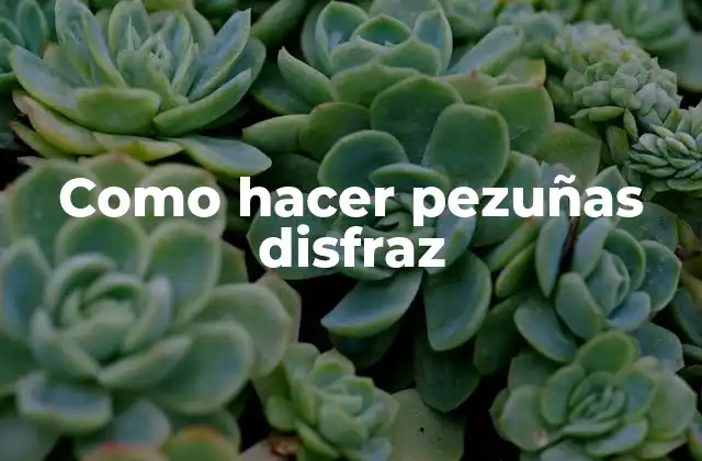 Como Hacer Pezuñas Disfraz