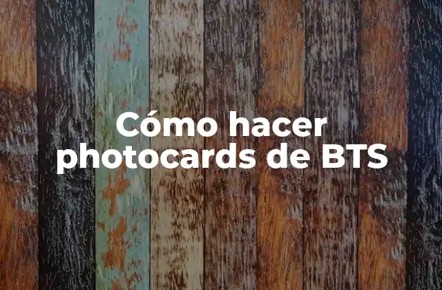 Cómo Hacer Photocards de Bts 2 Qué son photocards de BTS