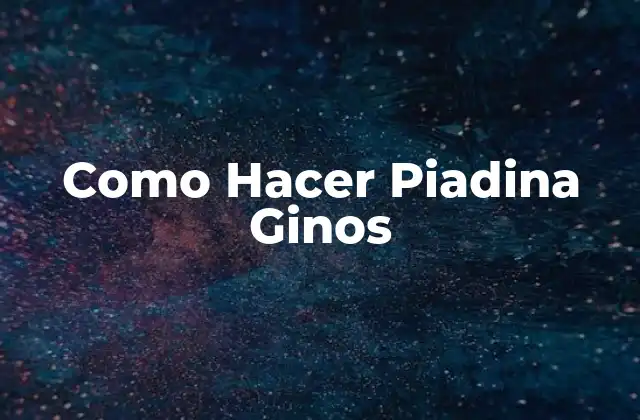 Como Hacer Piadina Ginos