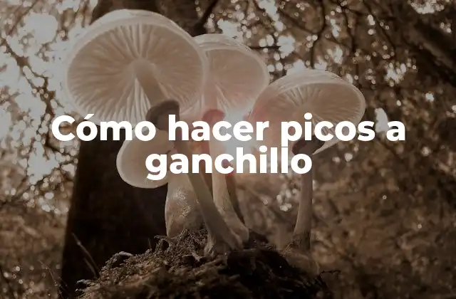 Cómo Hacer Picos a Ganchillo