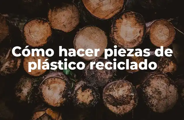 Cómo Hacer Piezas de Plástico Reciclado
